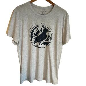 Wizarding World of Harry Potter Ravenclaw Gray Graphic Tee Shirt Adult Large